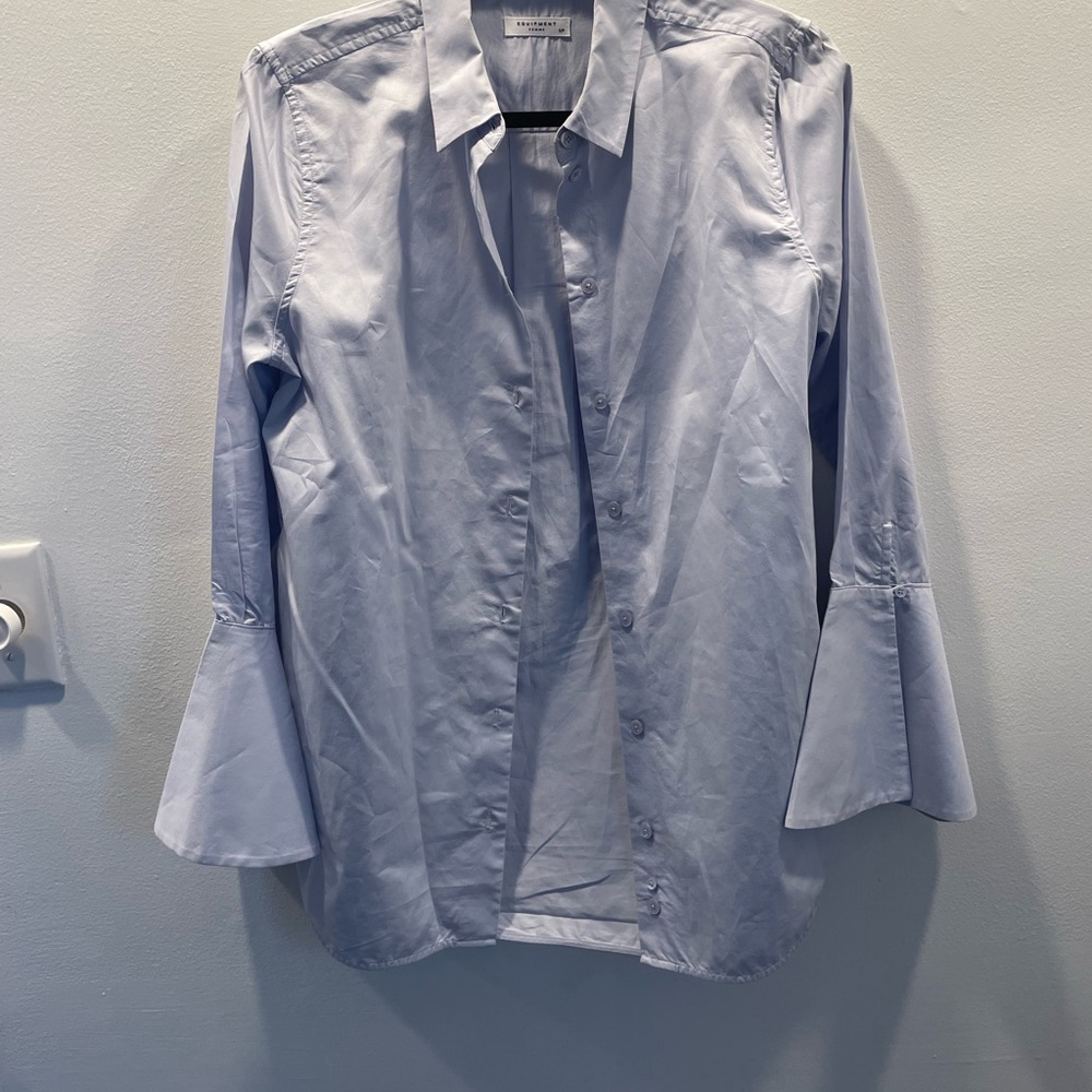 Equipment Femme Bell Sleeve Button Up